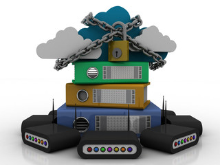 3d rendering office document Binder 
