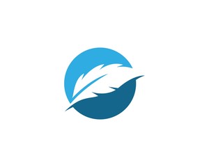 feather logo vector