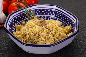 Bulgur with meat