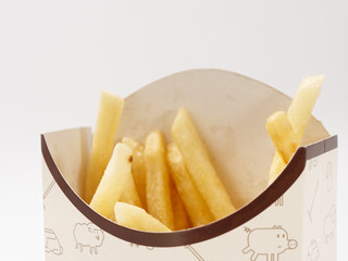 paper food fast food with a white background.