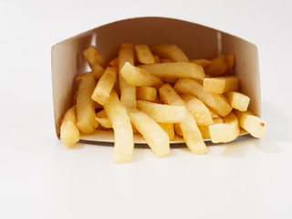 paper food fast food with a white background.