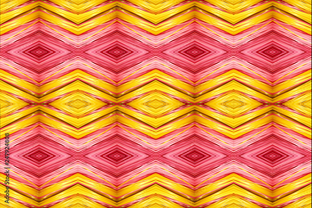 Poster artistic abstract smooth multicolored diamond fabrics pattern background