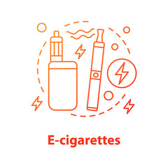 E-cigarettes concept icon