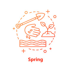 Spring season concept icon