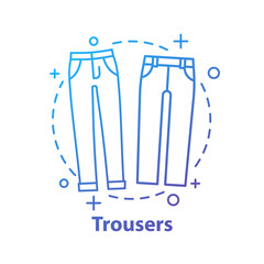 Trousers concept icon