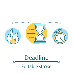 Deadline concept icon