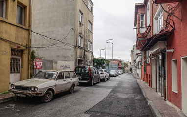 Old street in Istanbul, Turkey