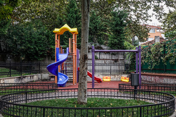 Fototapeta na wymiar Children park in Istanbul, Turkey