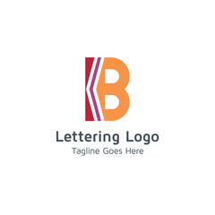 Lettering B Vector