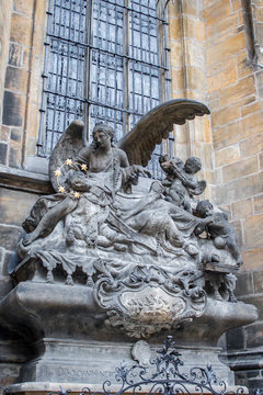 Rotunda St. Vitus in Prague. St. Vitus Cathedral. Gothic architecture.