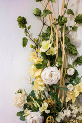 Obraz na płótnie Canvas Interior arrangement - flowers