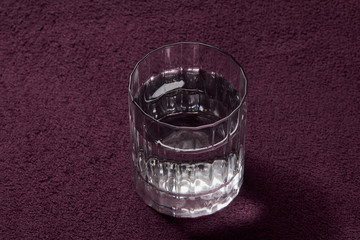 a glass of water