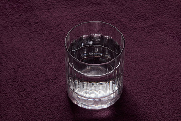 a glass of water
