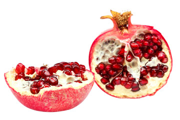 Obraz na płótnie Canvas Pomegranate fruit isolated on a white background