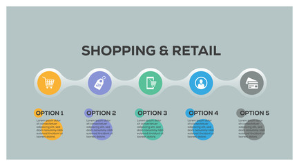 SHOPPING INFOGRAPHIC DESIGN