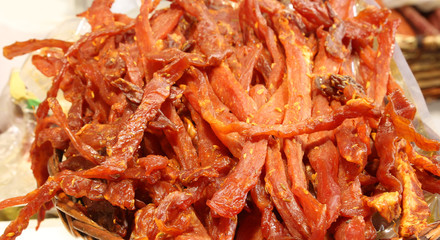 raw meat called Coppette a typical dish of Rome and Lazio Region