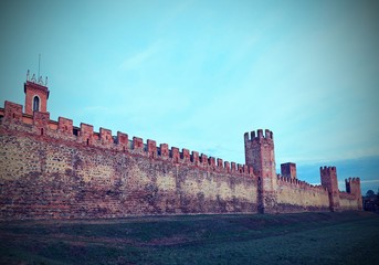 Montagnana Town in Northern Italy near Padua in Veneto Region an