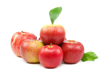 Fresh apples isolated on a white background