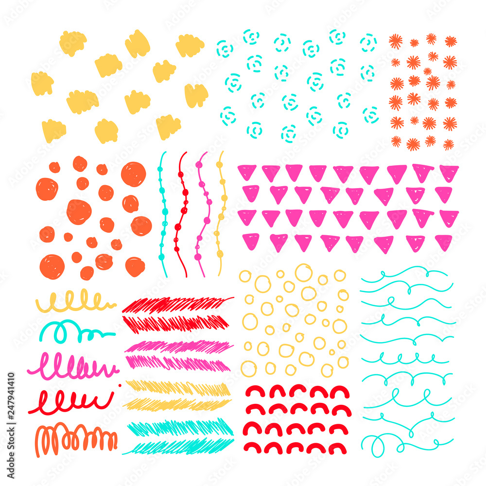Poster mixed background patterns