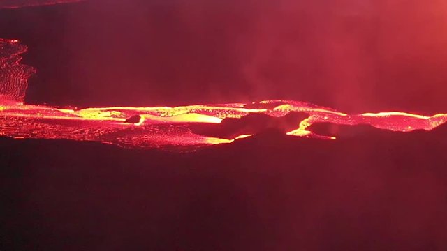 fissure 8 lava river aerial