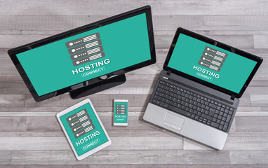 Hosting concept on different devices