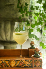 Refreshing lime cocktail