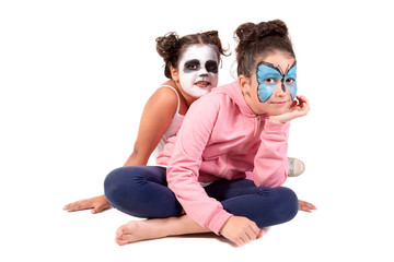 Kids with face-paint