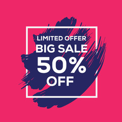 BIG SALE %50 OFF BANNER CONCEPT