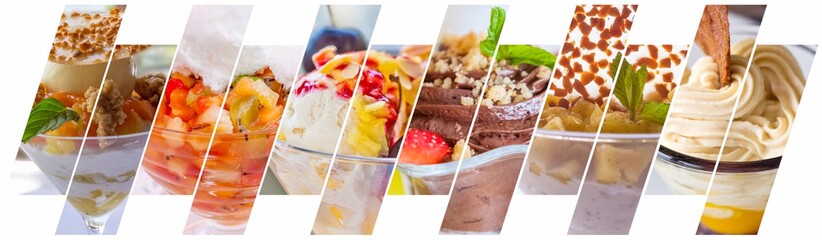 Collage de desserts