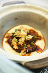 Beef cheeks with celery mash