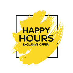 HAPPY HOURS BANNER CONCEPT