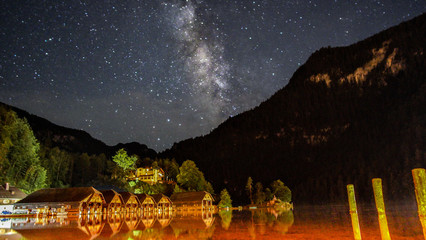 Nachthimmel am Königssee