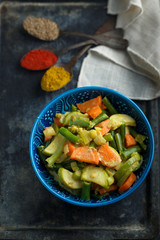Homemade vegetable curry