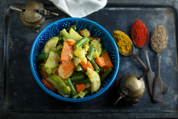 Homemade vegetable curry