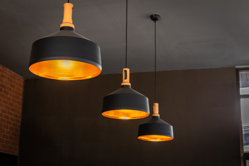 Beautiful luxury ceiling lighting lamp decor.