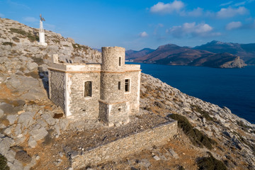 Catapola Lighthouse in Vathy of Amorgos was built in 1882. It is one of the oldest lighthouses of...
