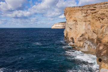 Fototapeta na wymiar Dwejra, Gozo Island, Malta in winter.