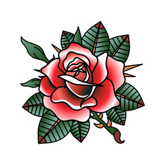 flower tattoo vector image.