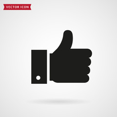 Thumbs up icon. Like sign. Vector.