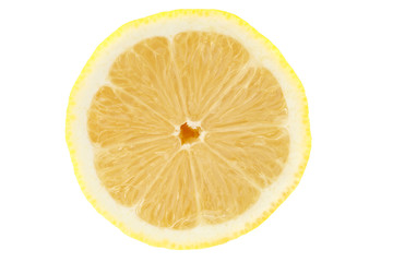 Fresh lemon isolated on a white background