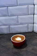Happy weekend latte art drink photography
