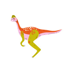 Colorful Dinosaur, Cute Prehistoric Animal Vector Illustration