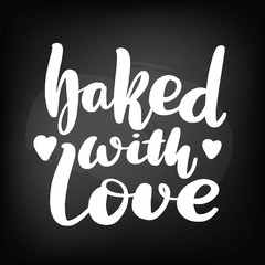 Fototapeta premium Chalkboard blackboard lettering baked with