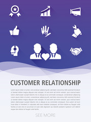 CUSTOMER RELATIONSHIP ICON SET