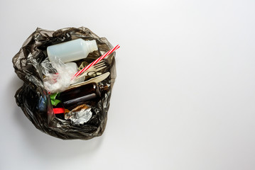 Garbage in plastic bag