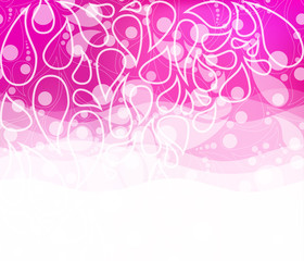 Elegant abstract  background with waves pink and white color.