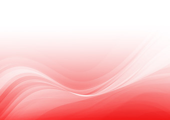 Abstract shapes on red background