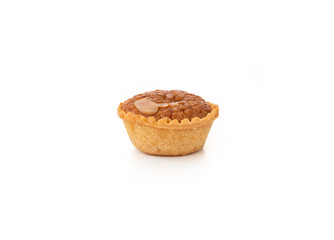 Almond cake on isolated