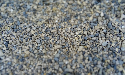 Fototapeta na wymiar Gravel Stone Floor Soft Focus Texture Background 