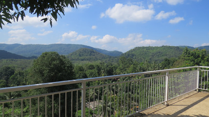 Fototapeta na wymiar Balcony view of nature